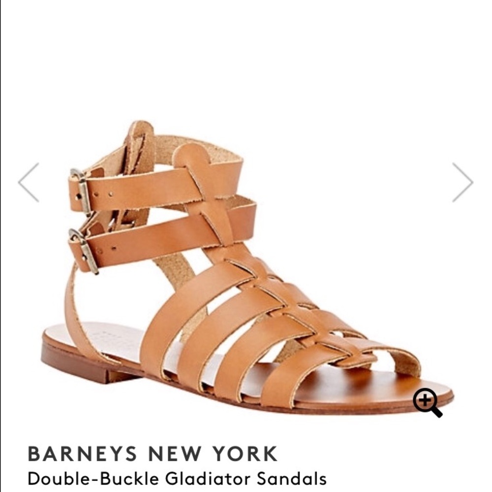 NIB Barneys Double-Buckle Gladiator Sandals